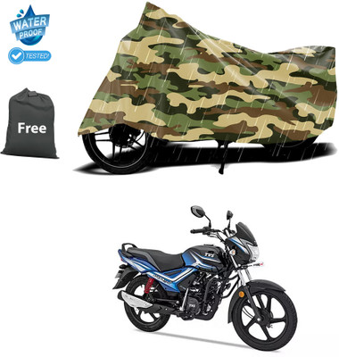 CODOKI Waterproof Two Wheeler Cover for TVS(Star City Plus BS6, Yellow)