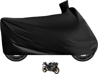 Auto Hub Waterproof Two Wheeler Cover for Yamaha(YZF R1, Black)