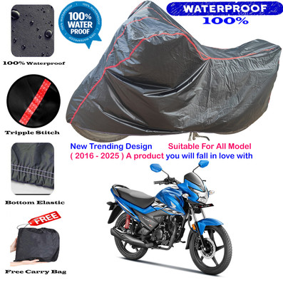 OliverX Waterproof Two Wheeler Cover for Honda(Livo BS6, Black, Red)