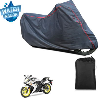 GOSHIV-car and bike accessories Waterproof Two Wheeler Cover for Yamaha(YZF R3, Grey)