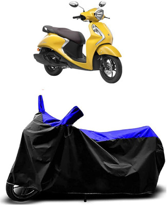 VESMEI Two Wheeler Cover for Yamaha(Fascino 125 FI, Blue)