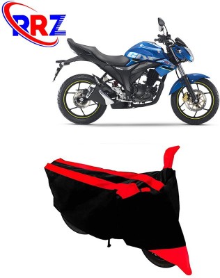 RRZ Waterproof Two Wheeler Cover for Suzuki(Gixxer 250, Black, Red)