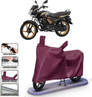 WMIZEXA Waterproof Two Wheeler Cover for TVS(Maroon)