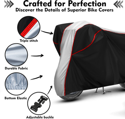 AutoGalaxy Waterproof Two Wheeler Cover for Ola(Scooty, Black, Silver)