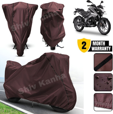 AutoGalaxy Waterproof Two Wheeler Cover for Bajaj(Pulsar 125, Maroon, Black)