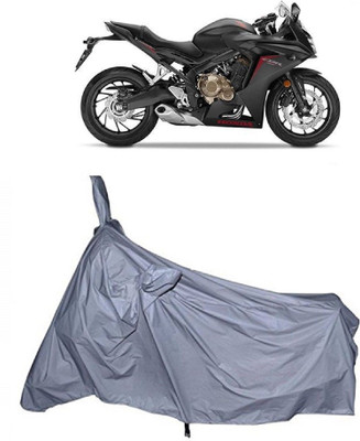 Varnwal E Commerce Waterproof Two Wheeler Cover for Honda(CBR 650F, Silver)