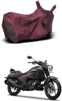 Mdstar Waterproof Two Wheeler Cover for Suzuki(Intruder, Maroon)