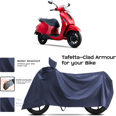 WMIZEXA Two Wheeler Cover for Universal For Bike(New Chetak, Blue)
