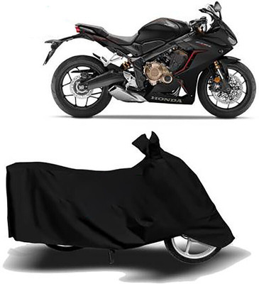 DeepShakshi AUTOMOTIVE Two Wheeler Cover for Honda(CBR650R, Black)
