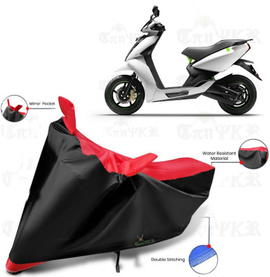 sowelar Waterproof Two Wheeler Cover for Ather(450, Red, Black)