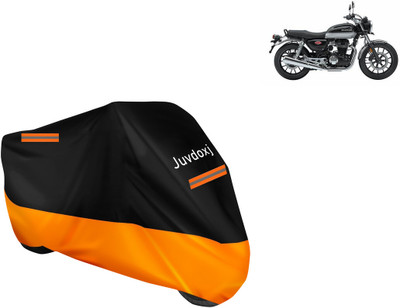 Juvdoxj Waterproof Two Wheeler Cover for Honda(Hness CB350, Orange)