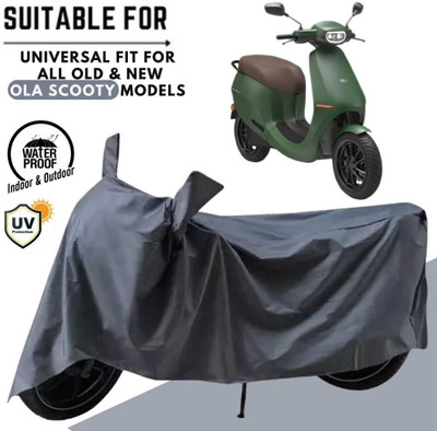 MADAFIYA Waterproof Two Wheeler Cover for Ola(Scooty, Grey)