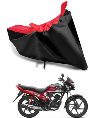 KEDIT Two Wheeler Cover for Honda(Dream Yuga, Red, Black)