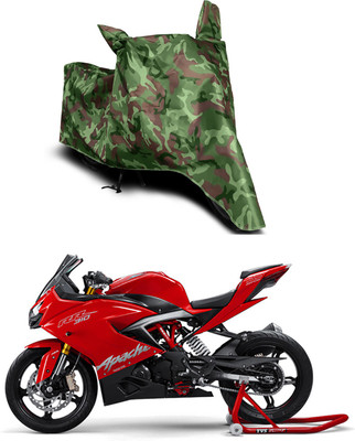 Furious3D Two Wheeler Cover for TVS(Apache RR 310, Multicolor)