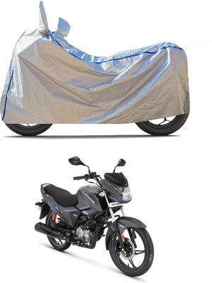 PAGORA Waterproof Two Wheeler Cover for Hero(Glamour i3s BS6, Silver)