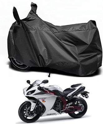 Auto Hub Waterproof Two Wheeler Cover for Yamaha(YZF-R1, Black)