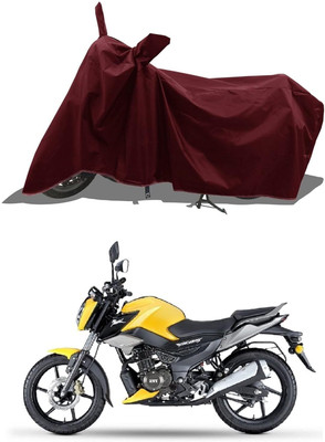 KEDIT Two Wheeler Cover for TVS(Raider, Maroon)