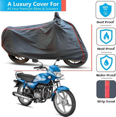 FAMEXON Waterproof Two Wheeler Cover for Hero(HF Deluxe BS6, Grey)