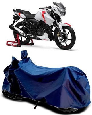 AASHTIK MART Two Wheeler Cover for TVS(Apache RTR 160, Blue)