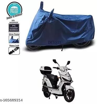 gurukul mart Waterproof Two Wheeler Cover for Universal For Bike(Elegante BS6, Blue)