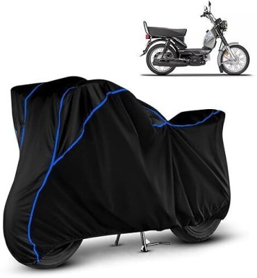 DeepShakshi AUTOMOTIVE Waterproof Two Wheeler Cover for TVS(XL 100 Comfort, Black, Blue)