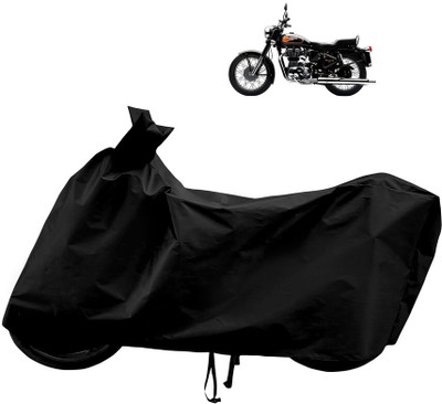 Horseyaart Waterproof Two Wheeler Cover for Royal Enfield(Bullet 350 Twinspark, Black)