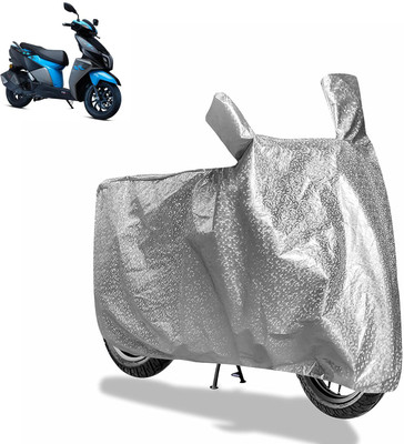 aksmit Waterproof Two Wheeler Cover for TVS(Ntorq 125, Silver)