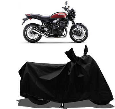 Tricway Waterproof Two Wheeler Cover for Kawasaki(Z900 RS Cafe Racer BS6, Black)