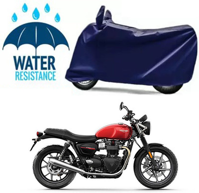 Furious3D Two Wheeler Cover for Triumph(Street Twin, Blue)