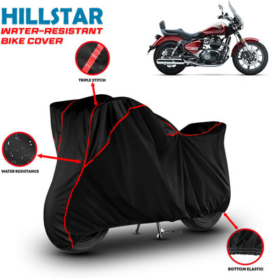 HILLSTAR Waterproof Two Wheeler Cover for Royal Enfield(Continental GT 650, Black, Red)