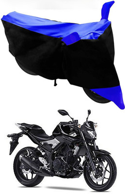 Mdstar Waterproof Two Wheeler Cover for Yamaha(MT 03, Blue, Black)