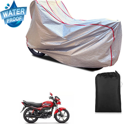 PAGORA Waterproof Two Wheeler Cover for Hero(Passion Plus, Silver)