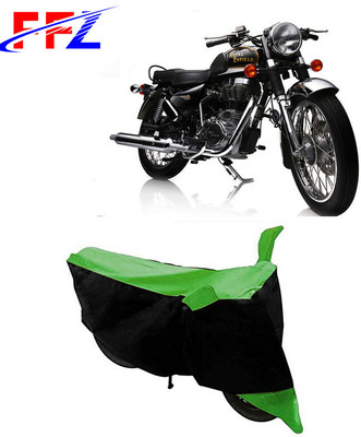 FFZ Two Wheeler Cover for Royal Enfield(Electra Delux, Black, Green)