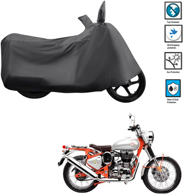CODOKI Waterproof Two Wheeler Cover for Royal Enfield(Bullet Trials 500, Grey)