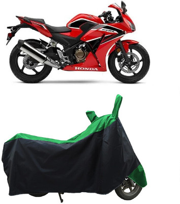 Coxtor Waterproof Two Wheeler Cover for Honda(CBR300R BS6, Green)