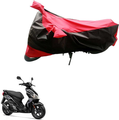 MMSSTAR Waterproof Two Wheeler Cover for Yamaha(Jog R, Black, Red)