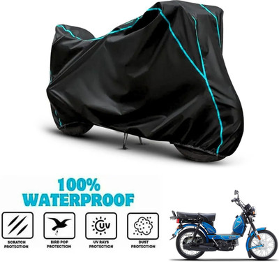 ANTHUB Waterproof Two Wheeler Cover for TVS(Heavy Duty, Black)
