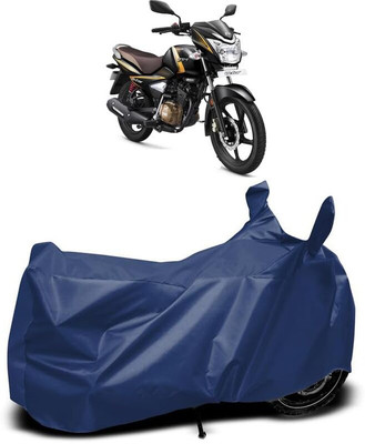 AASHTIK MART Two Wheeler Cover for TVS(Victor BS6, Blue)