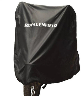 whitefox Two Wheeler Cover for Royal Enfield(Classic 350, Black)