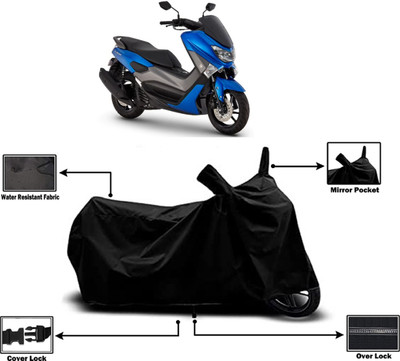 Amexride Two Wheeler Cover for Yamaha(NMax 155 BS6, Black)