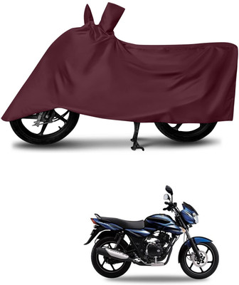 KEDIT Two Wheeler Cover for Bajaj(Discover 135, Maroon)