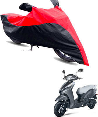 Motodreka Two Wheeler Cover for Ampere(Magnus Pro, Red, Black)