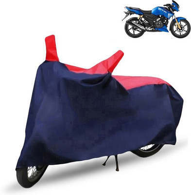 Mdstar Waterproof Two Wheeler Cover for TVS(Apache RTR 180, Red, Blue)