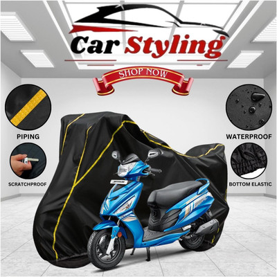 Car Styling Waterproof Two Wheeler Cover for Hero(Maestro, Black, Yellow)