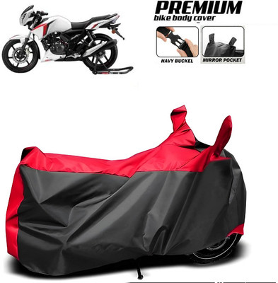 smwzxyu Waterproof Two Wheeler Cover for TVS(Apache RTR 160, Red)