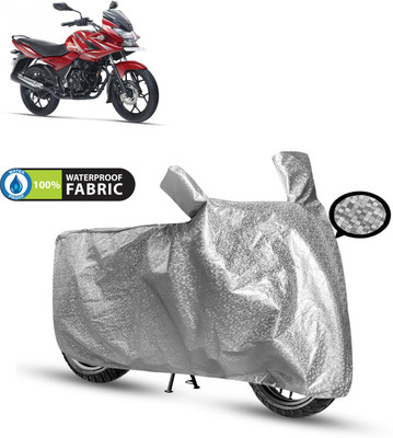 CODOKI Waterproof Two Wheeler Cover for Bajaj(Discover 150 f, Silver)