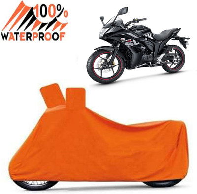 Autoinnovation Waterproof Two Wheeler Cover for Suzuki(Gixxer SF, Orange)