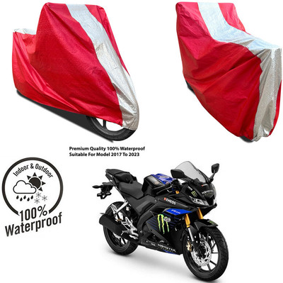 AUTOCAD Waterproof Two Wheeler Cover for Hero(Maestro Edge 125, Silver, Red)