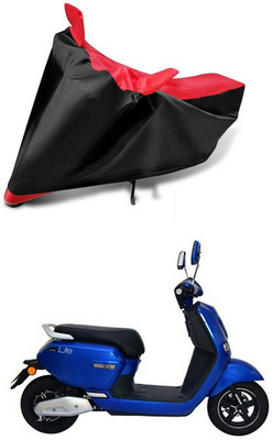 AutoGalaxy Waterproof Two Wheeler Cover for Okinawa(Lite, Red, Black)