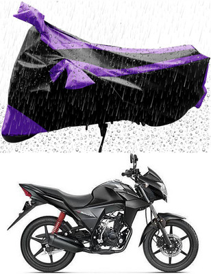 MMSSTAR Waterproof Two Wheeler Cover for Honda(CB Twister, Purple, Black)